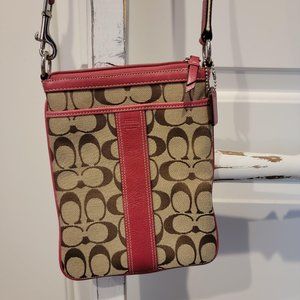 Coach Signature Stripe Crossbody